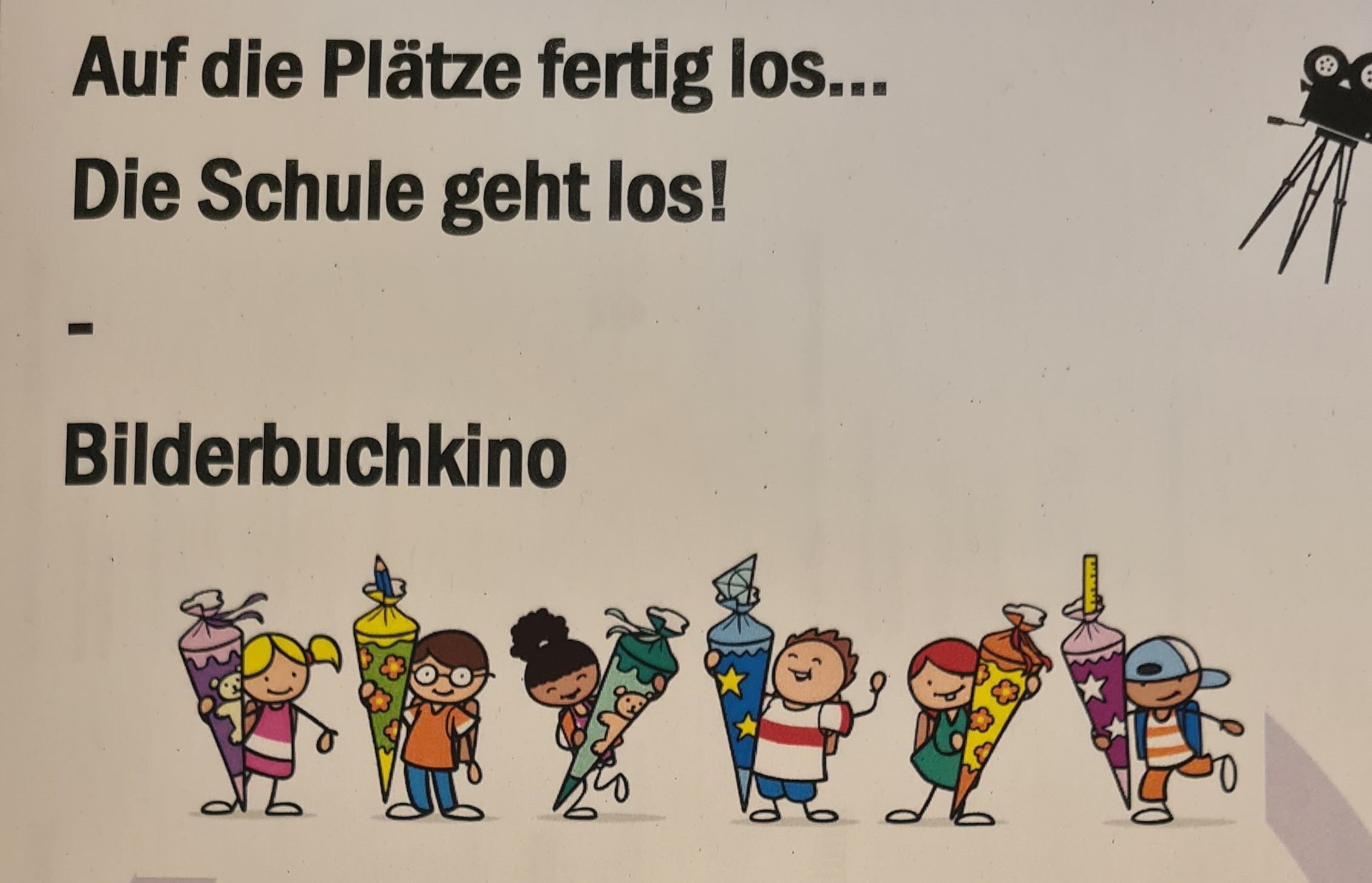 Stadtteilbibliothek Kladow: Auf die Plätze fertig los…. Die Schule geht los ! – Bilderbuchkino