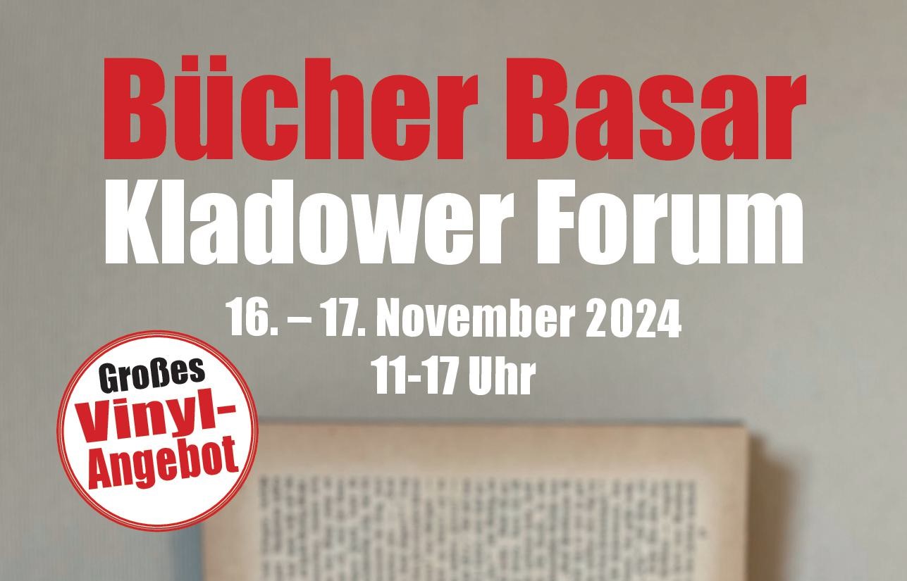 Bücher Basar Kladower Forum Sa/So 16. und 17. November