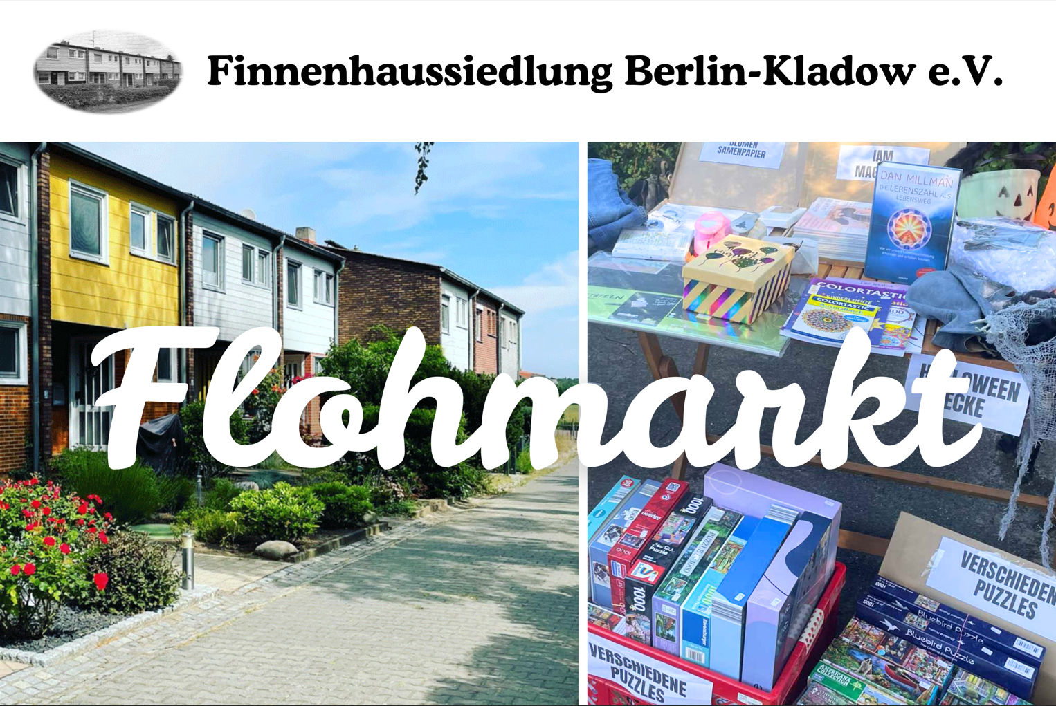 Flohmarkt in der Finnenhaussiedlung